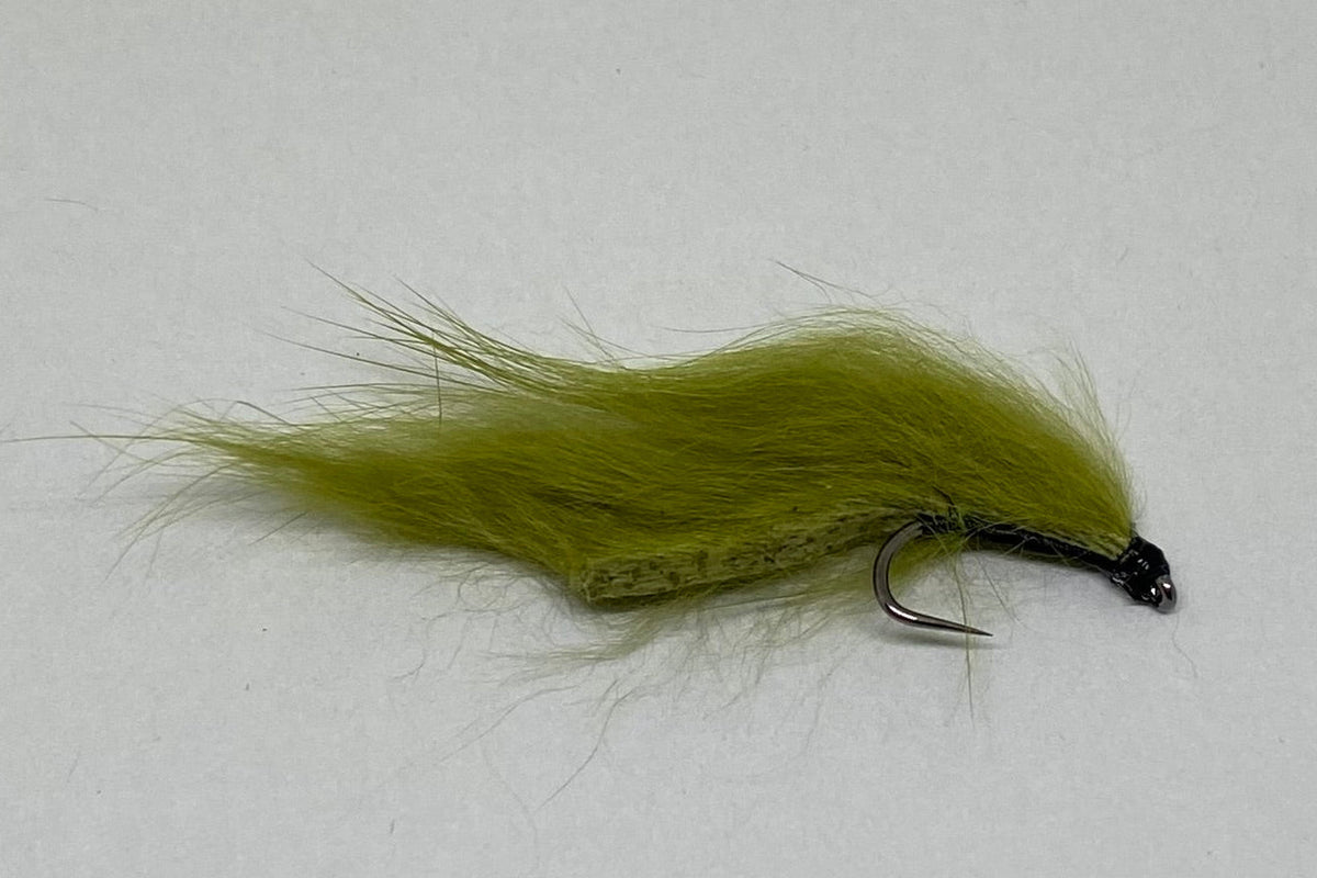Olive Snake - Single Hook (Barbless) X 1