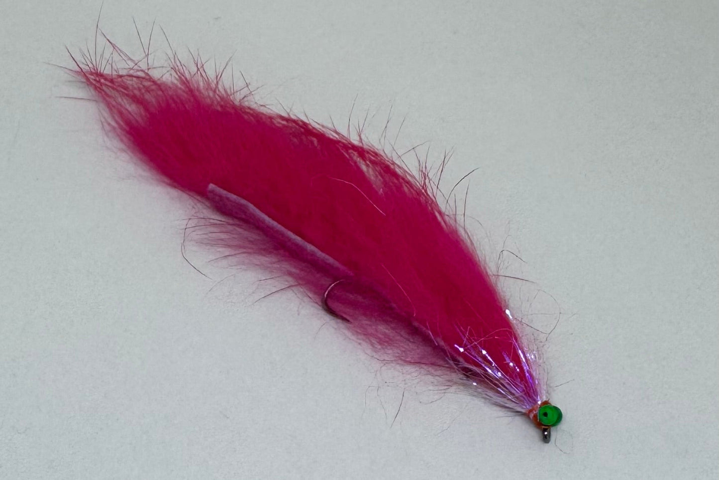 Pink Dark Green Eyed Snake - Single Long Shank Hook Or Double Hook (Barbless) X 1