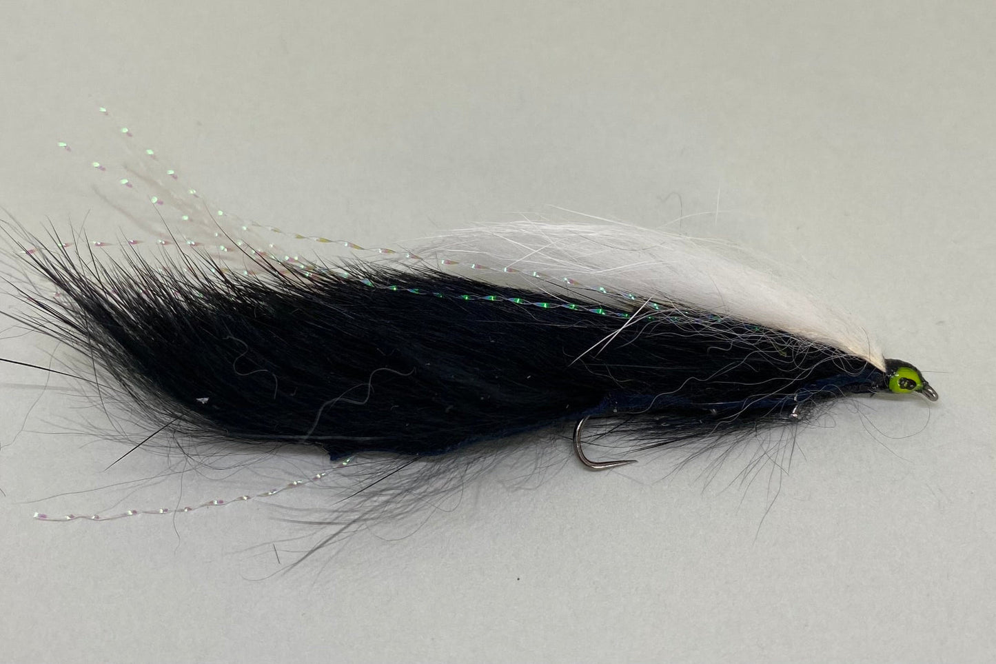 Black & White Snake - Middle Single Hook (Barbless) X 1