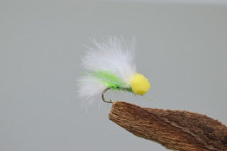 White & Green Flash - Micro X 3 (Barbed)