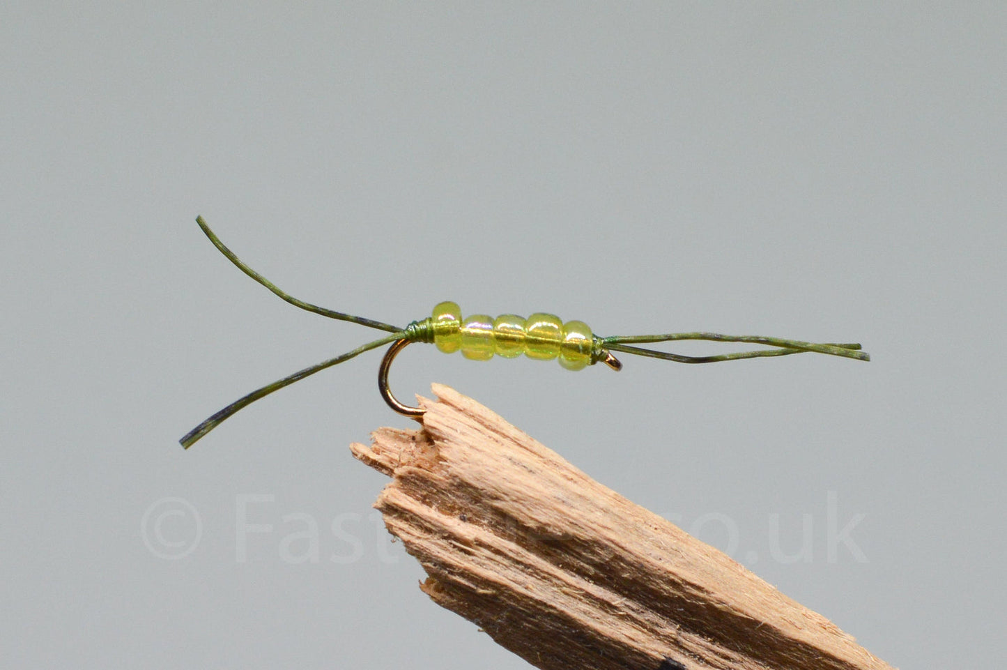 Olive Quad Worm X 3 (Barbed)