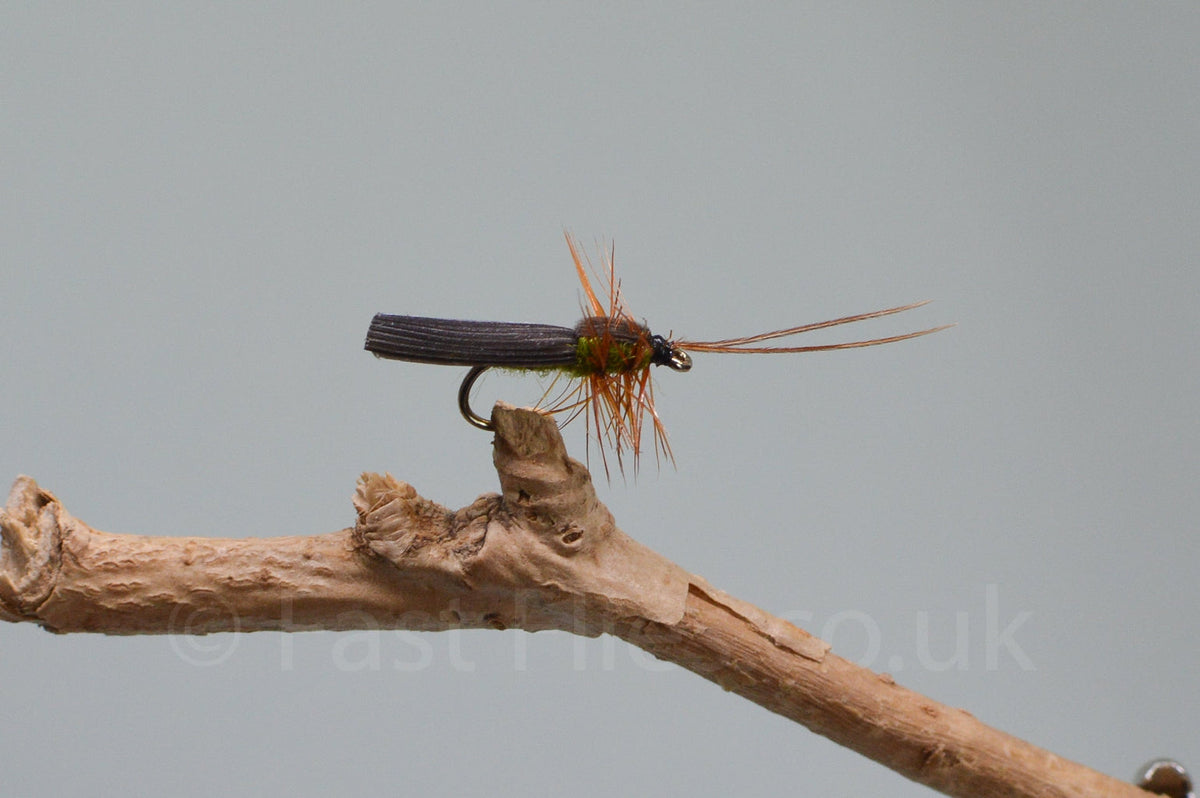 Olive Micro Caddis X 3 (Barbed & Barbless)