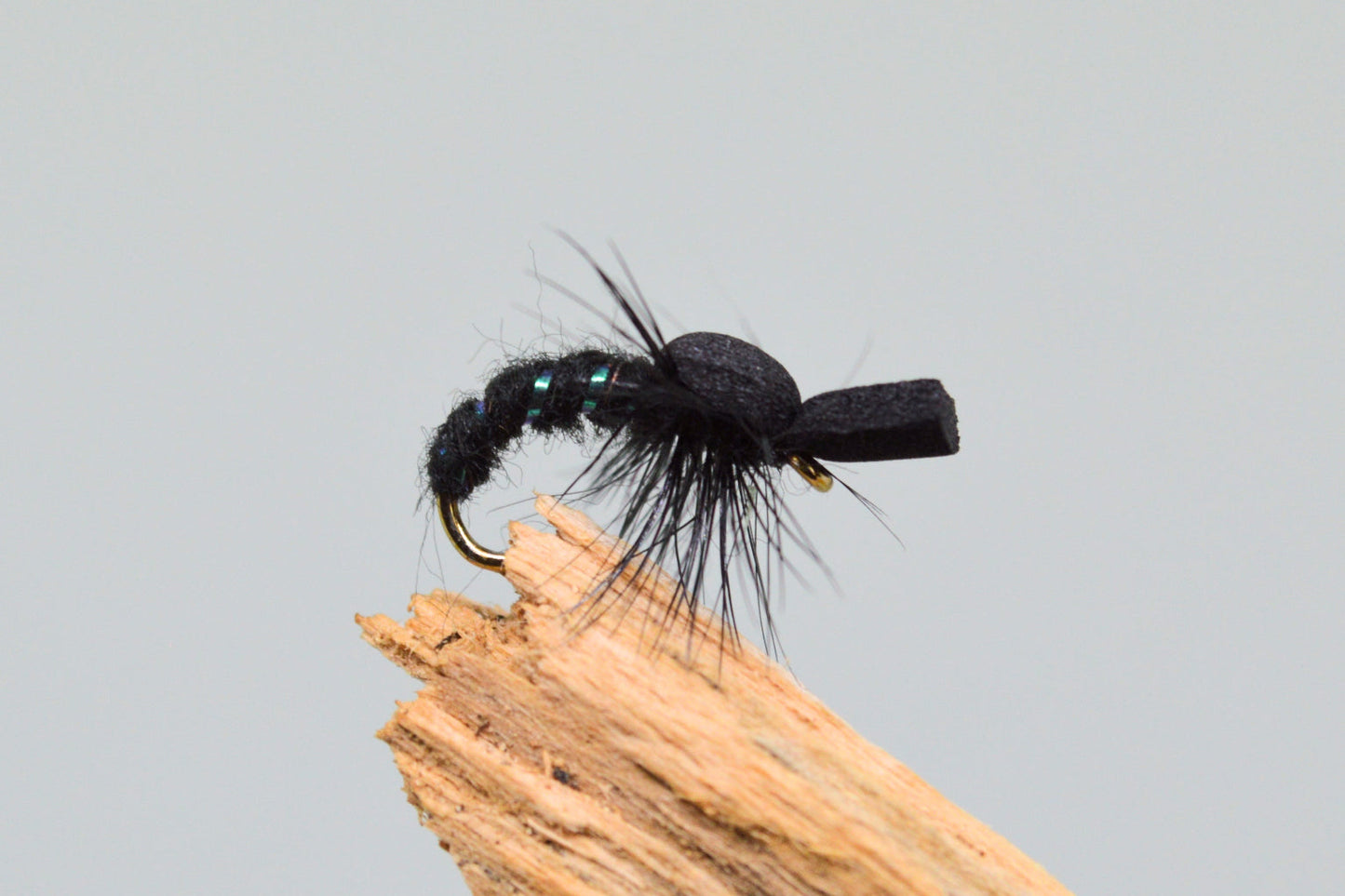 Black Foam Suspender Buzzers X 3 (Barbed & Barbless)