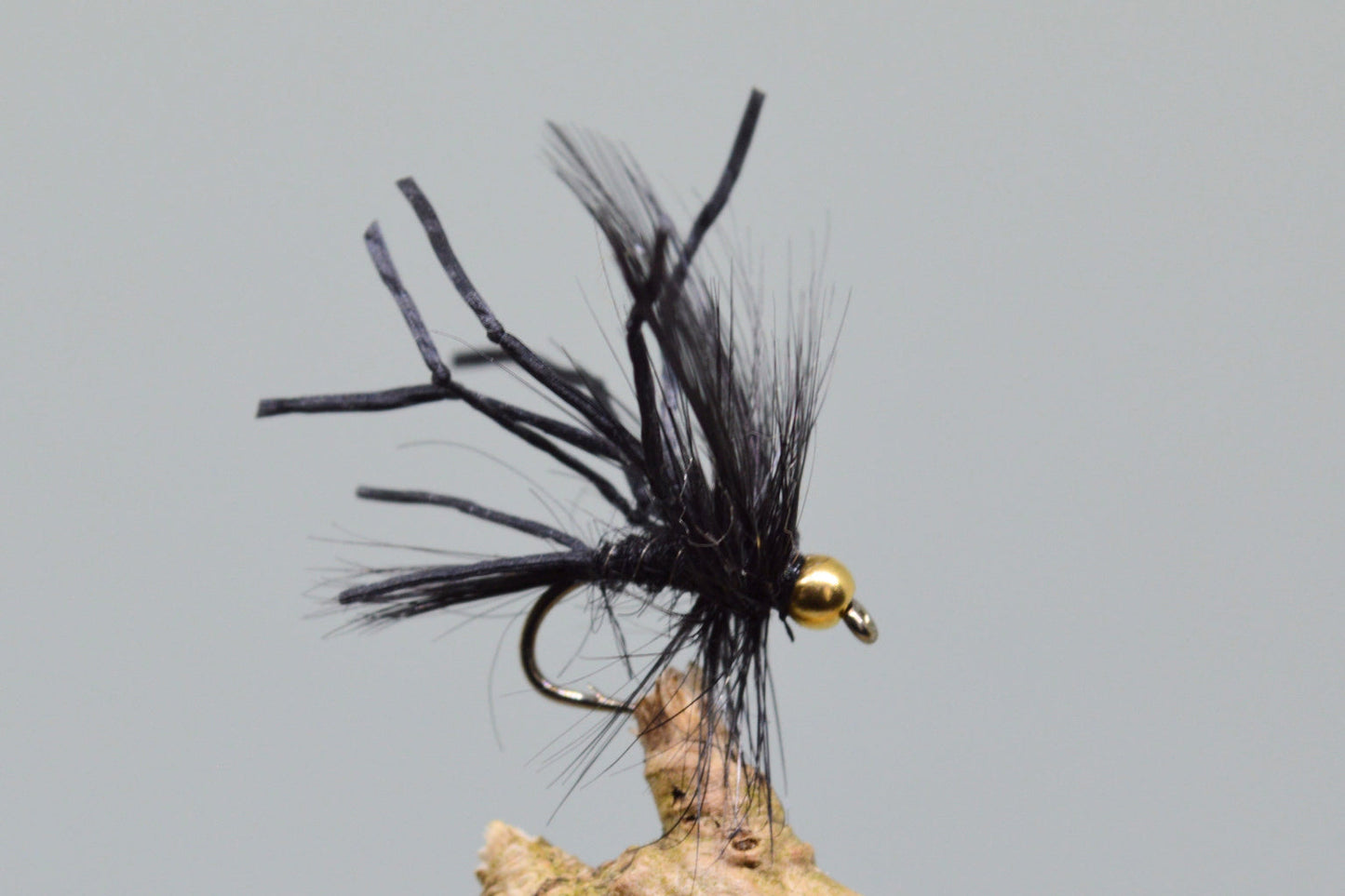 Gold Head Black Flexi Floss Daddy Longlegs X 3 (Barbed & Barbless)