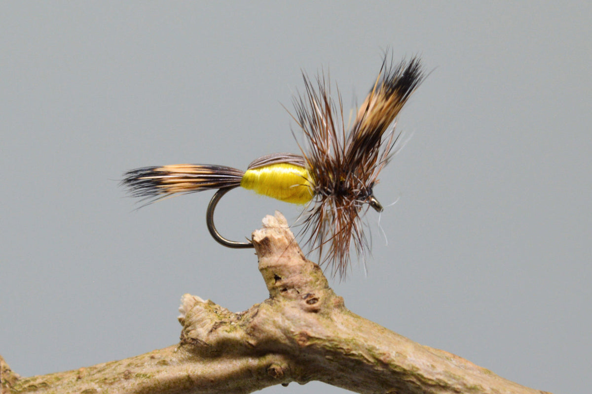 Yellow Humpy X 3 (Barbed & Barbless)