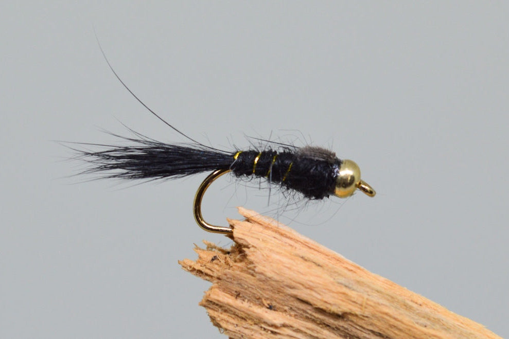 Gold Head G.R.H.E. Black X 3 (Barbed Or Barbless)