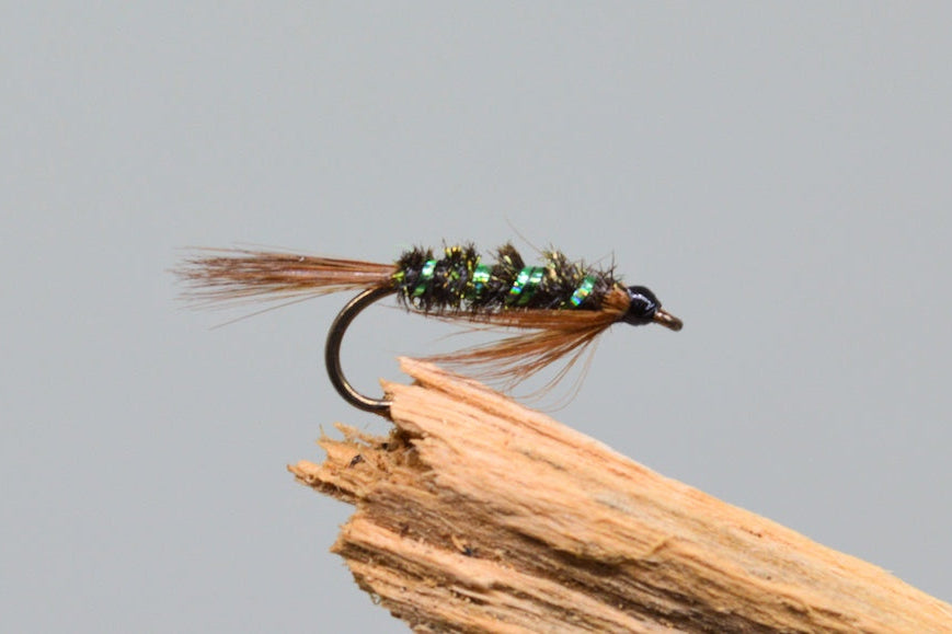 Green Holo Diawl Bachs X 3 (Barbed Or Barbless)