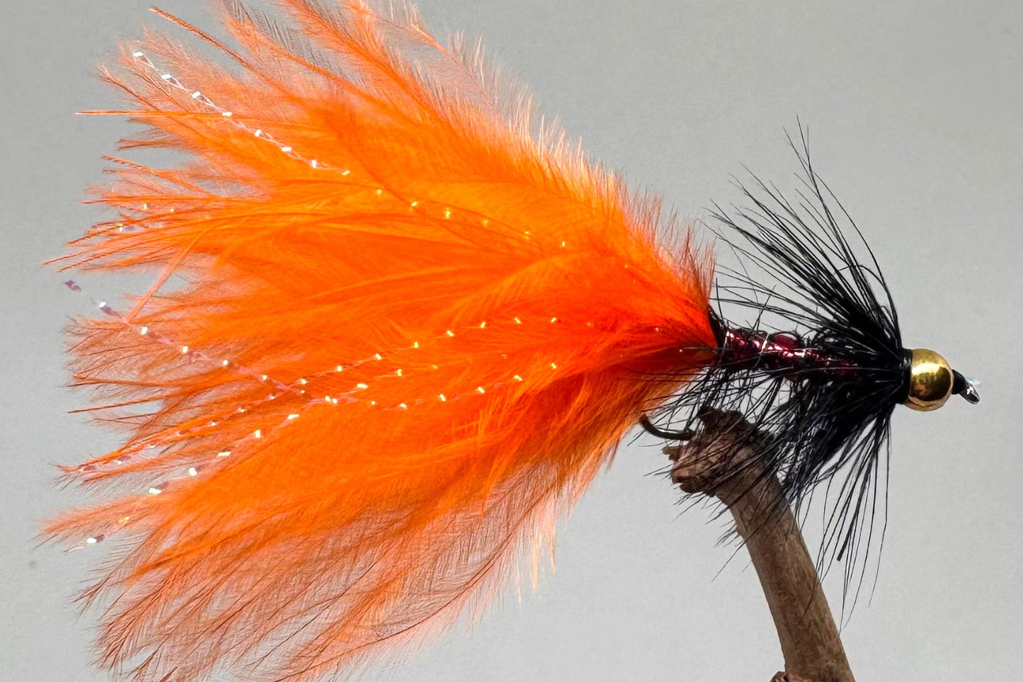 Gold Head Orange Dancer X 3 (Barbed)