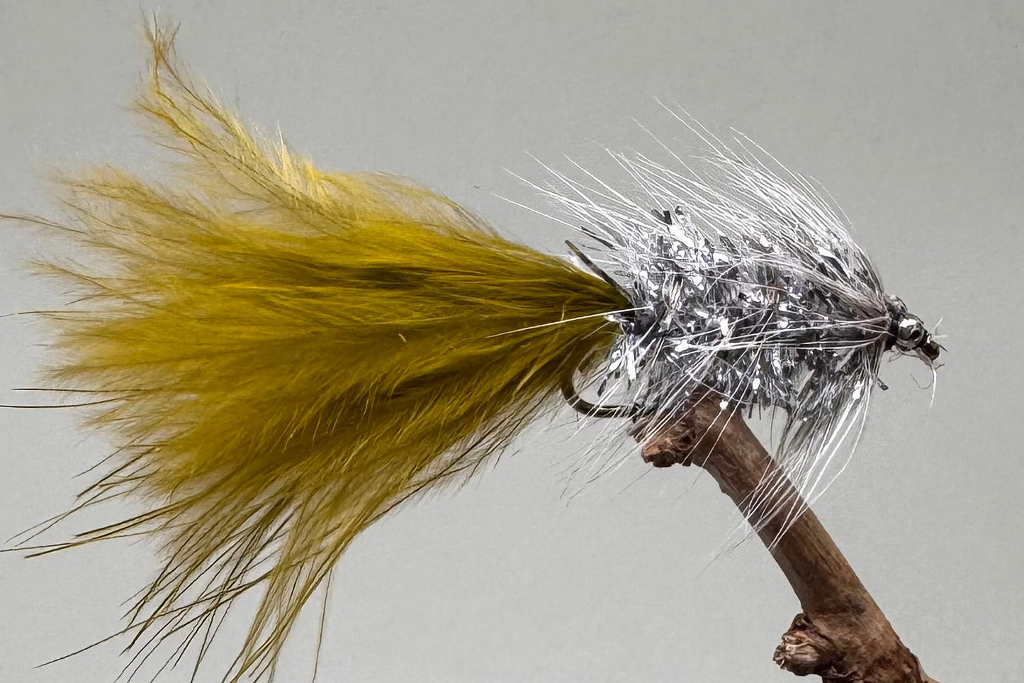 Silver & Olive Humungous X 3 (Barbed Or Barbless)