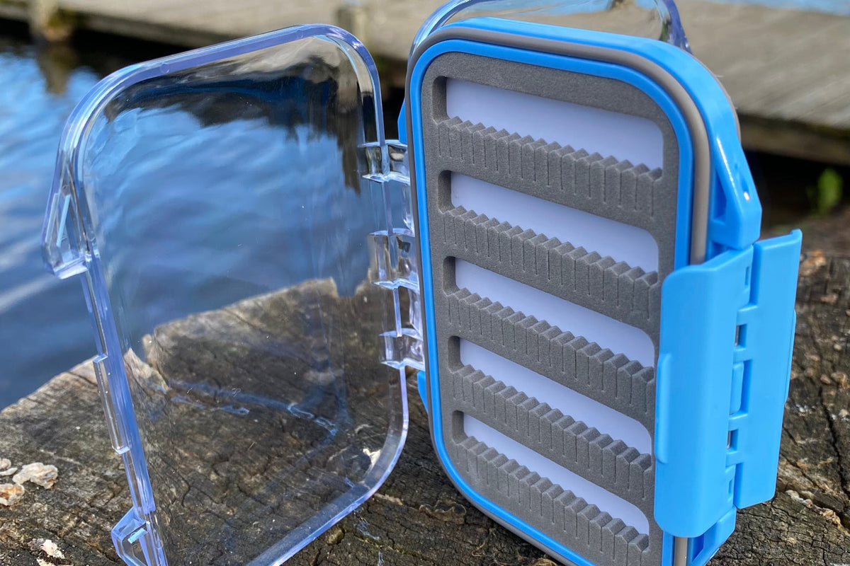 Pocket Size Blue Double Sided Waterproof Fly Box