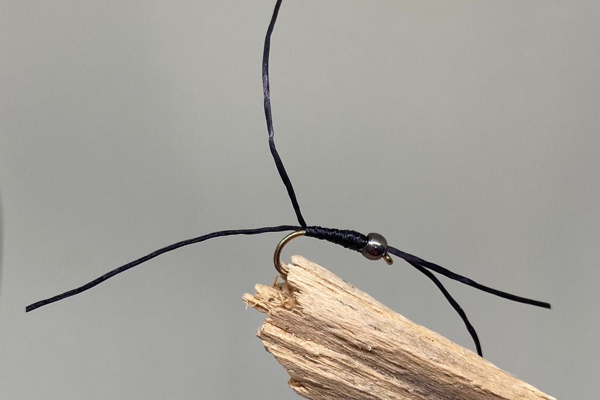 Pewter Head Black Apps Bloodworm X (Barbed)