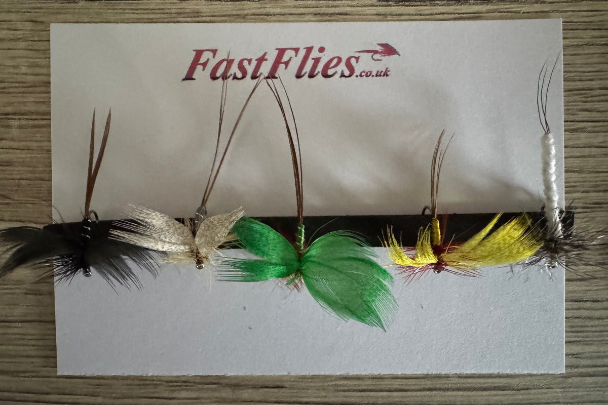 5 X Mixed May Flies (Barbed)