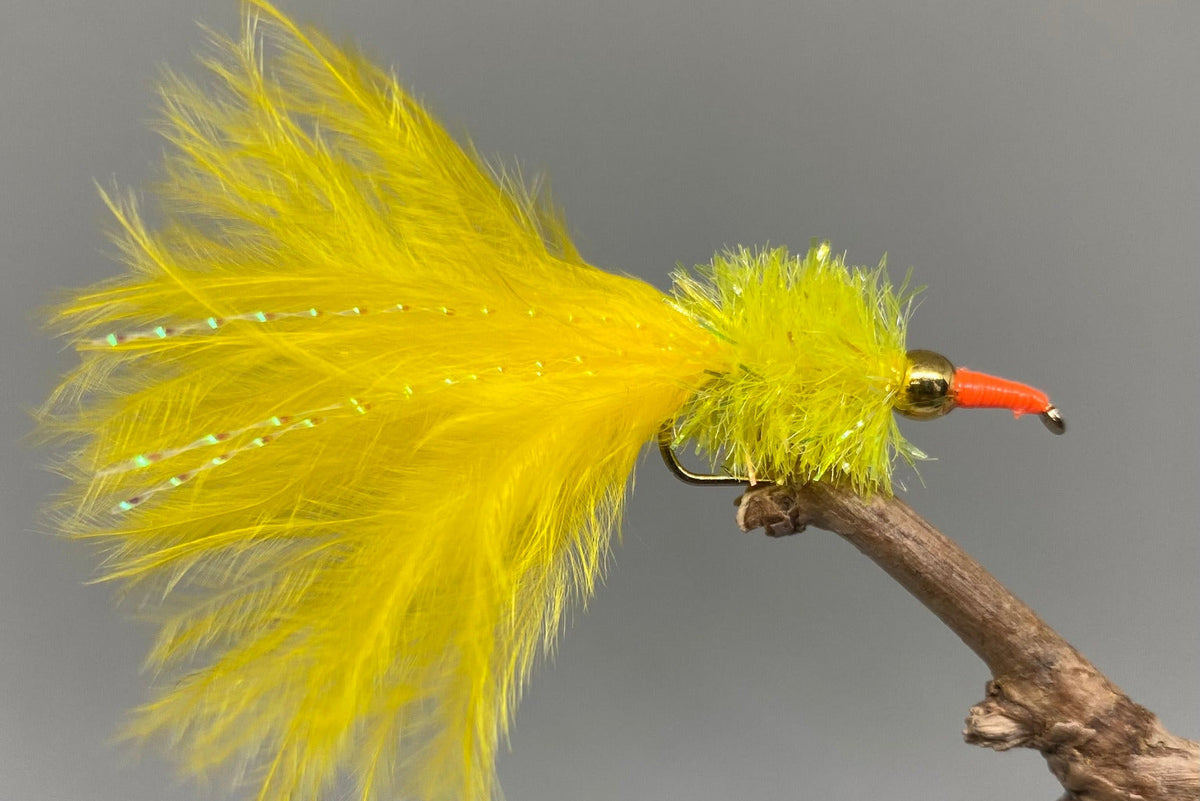 Gold Head Sunburst Nomad Orange Nose X 3 (Barbed)