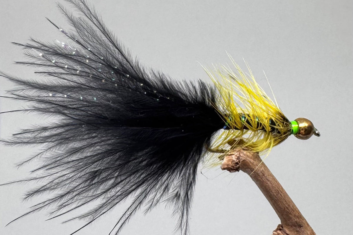 Gold Head Black Dancers X 3 (Barbed)