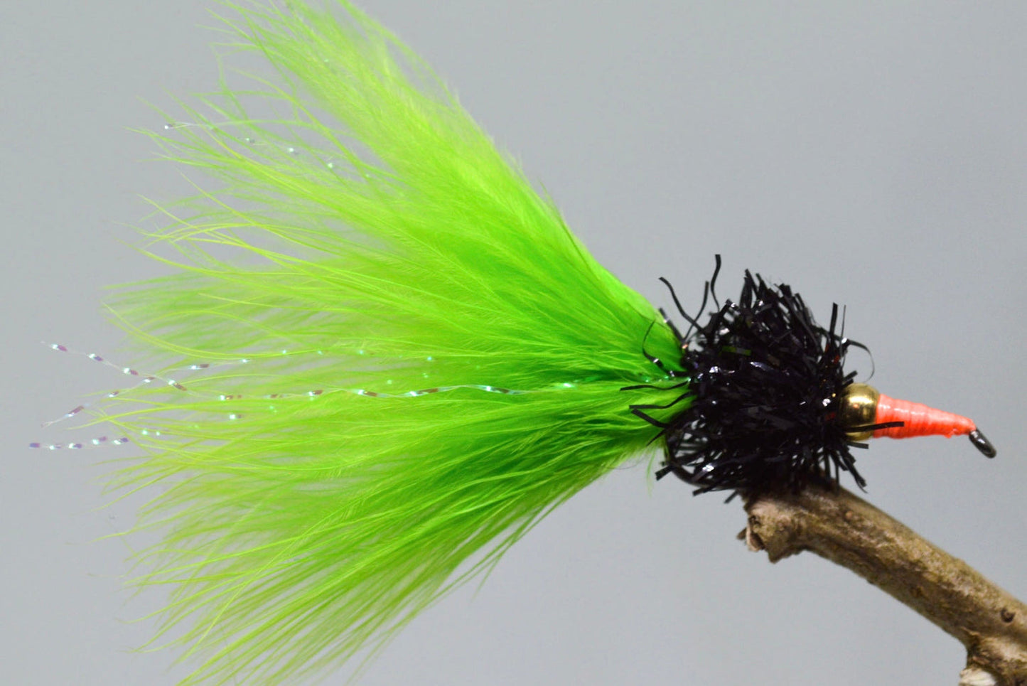 Green & Black Nomad With Orange Nose X 3 (Barbed)