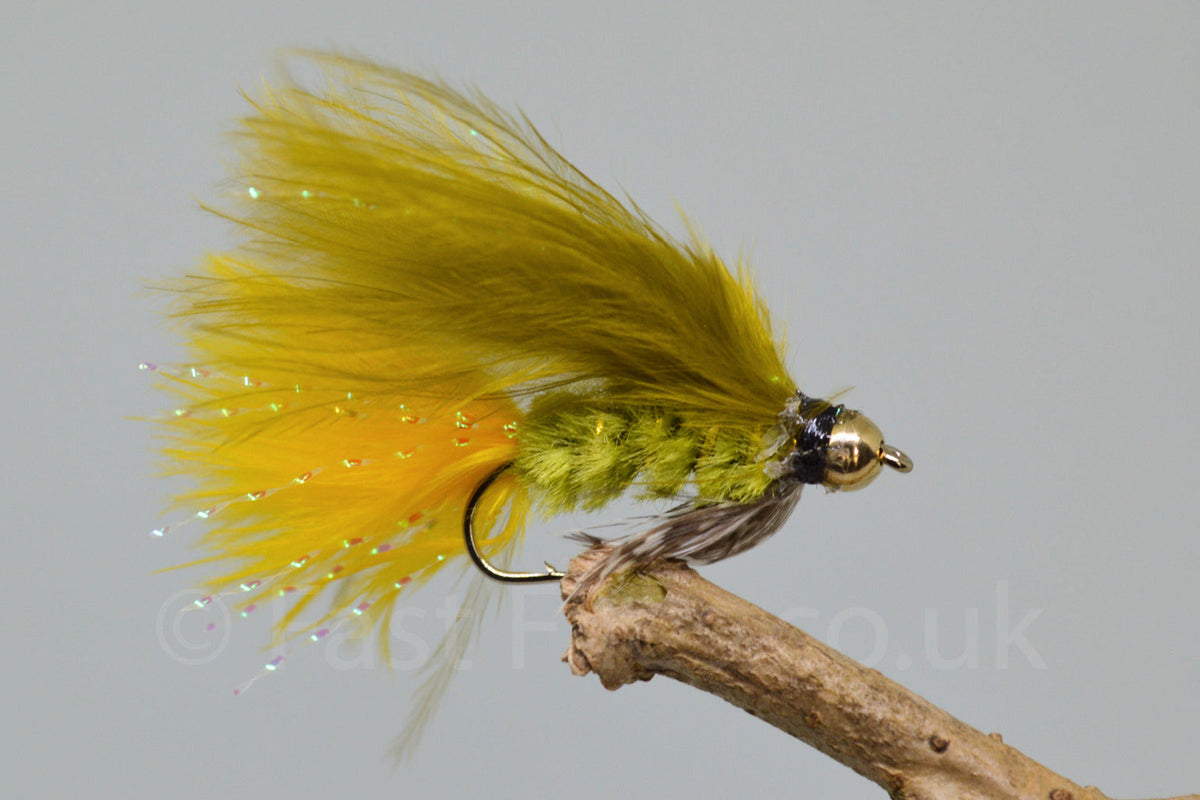 Gold Head Dawsons Olive X 3 (Barbed & Barbless)