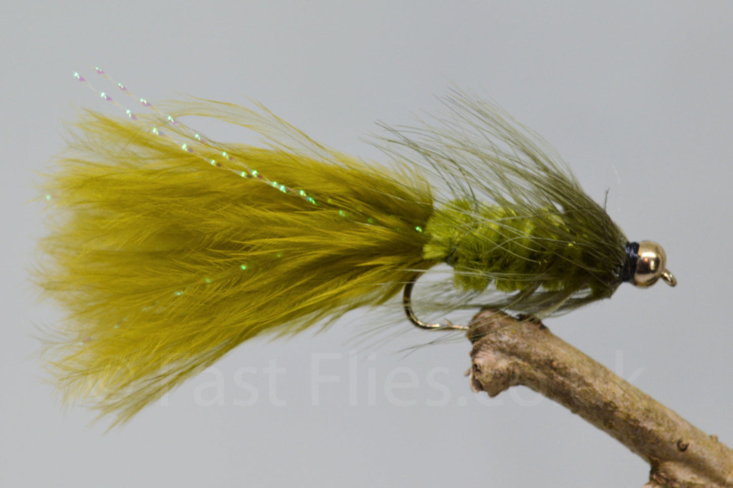 Gold Head Olive Woolly Bugger X 3 (Barbed Or Barbless)