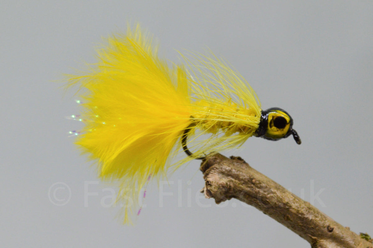 Lead Head Yellow Dog Nobbler Mini X 3 (Barbed)