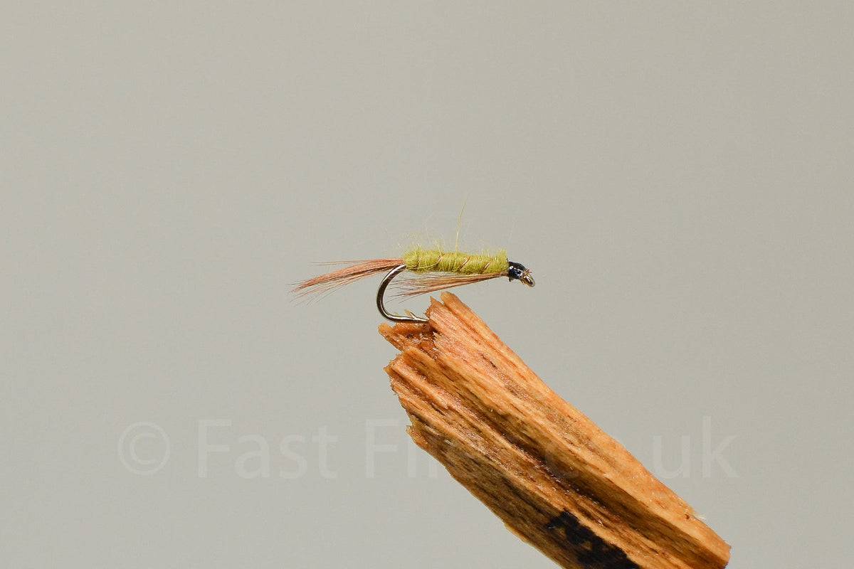 Olive Hares Ear Diawl Bachs X 3 (Barbed)