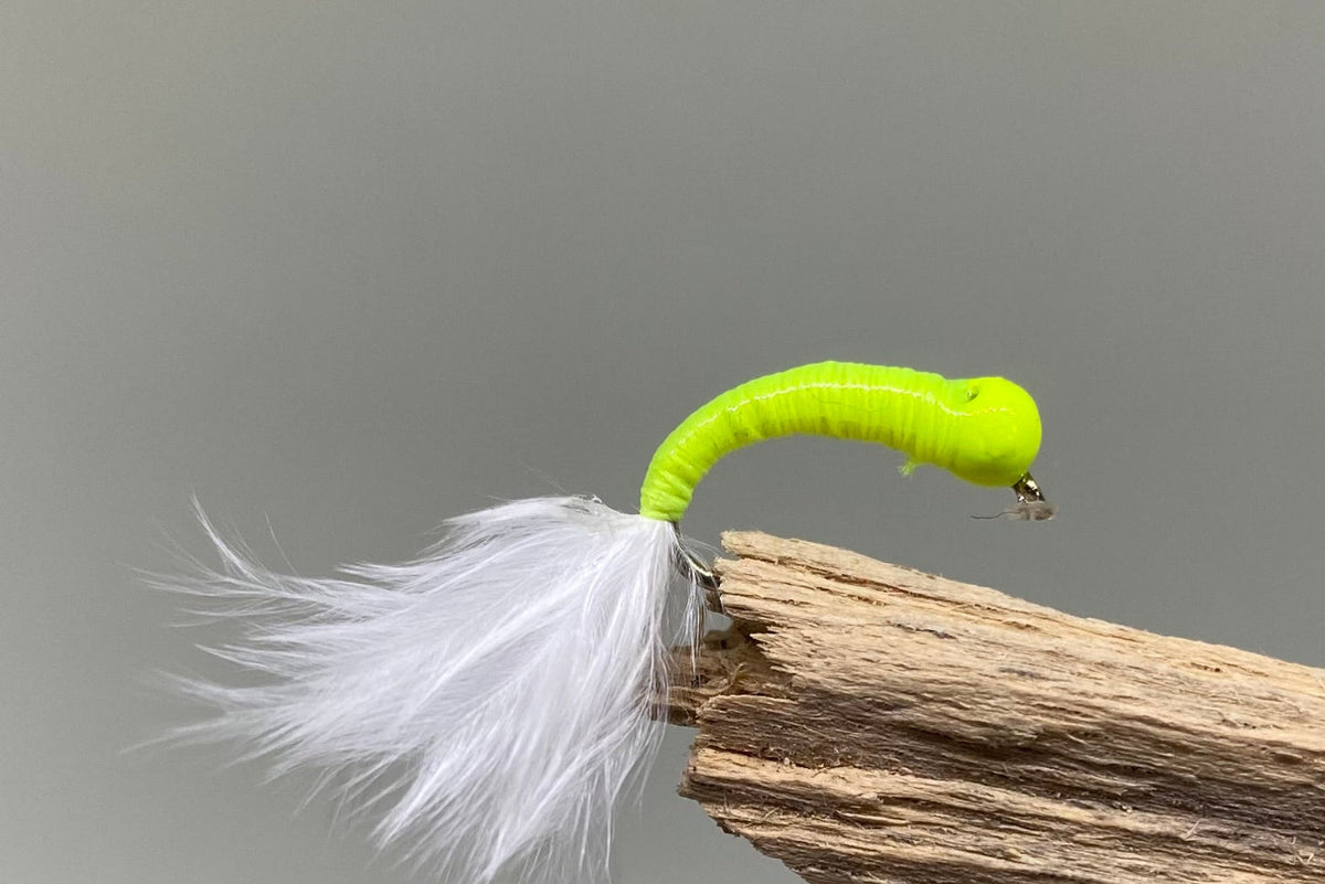 Fluorescent Yellow Cat Bug Tungsten Buzzer X 3 (Barbed Or Barbless)