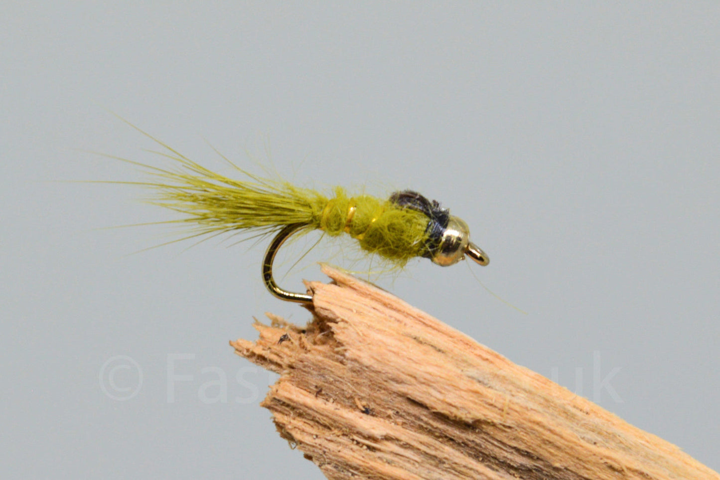 Gold Head G.R.H.E. Olive X 3 (Barbed)