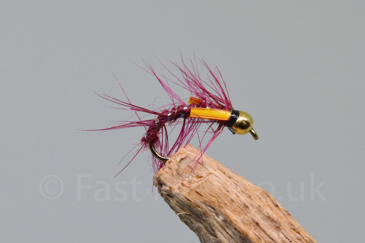 Gold Head Claret X 3 (Barbed)