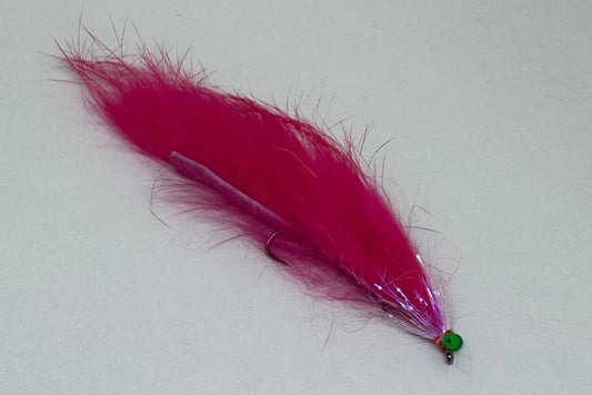  Pink Dark Green Eyed Snake - Single Long Shank Hook Or Double Hook (Barbless) X 1