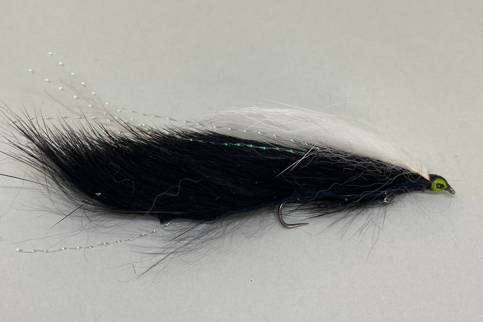 Black & White Snake - Middle Single Hook (Barbless) X 1
