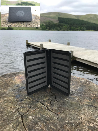  Slim Black Or Green Fly Box