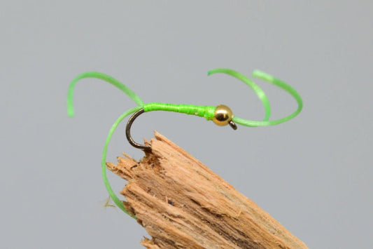  Gold Head Lime Apps Bloodworm X 3 (Barbed Or Barbless)