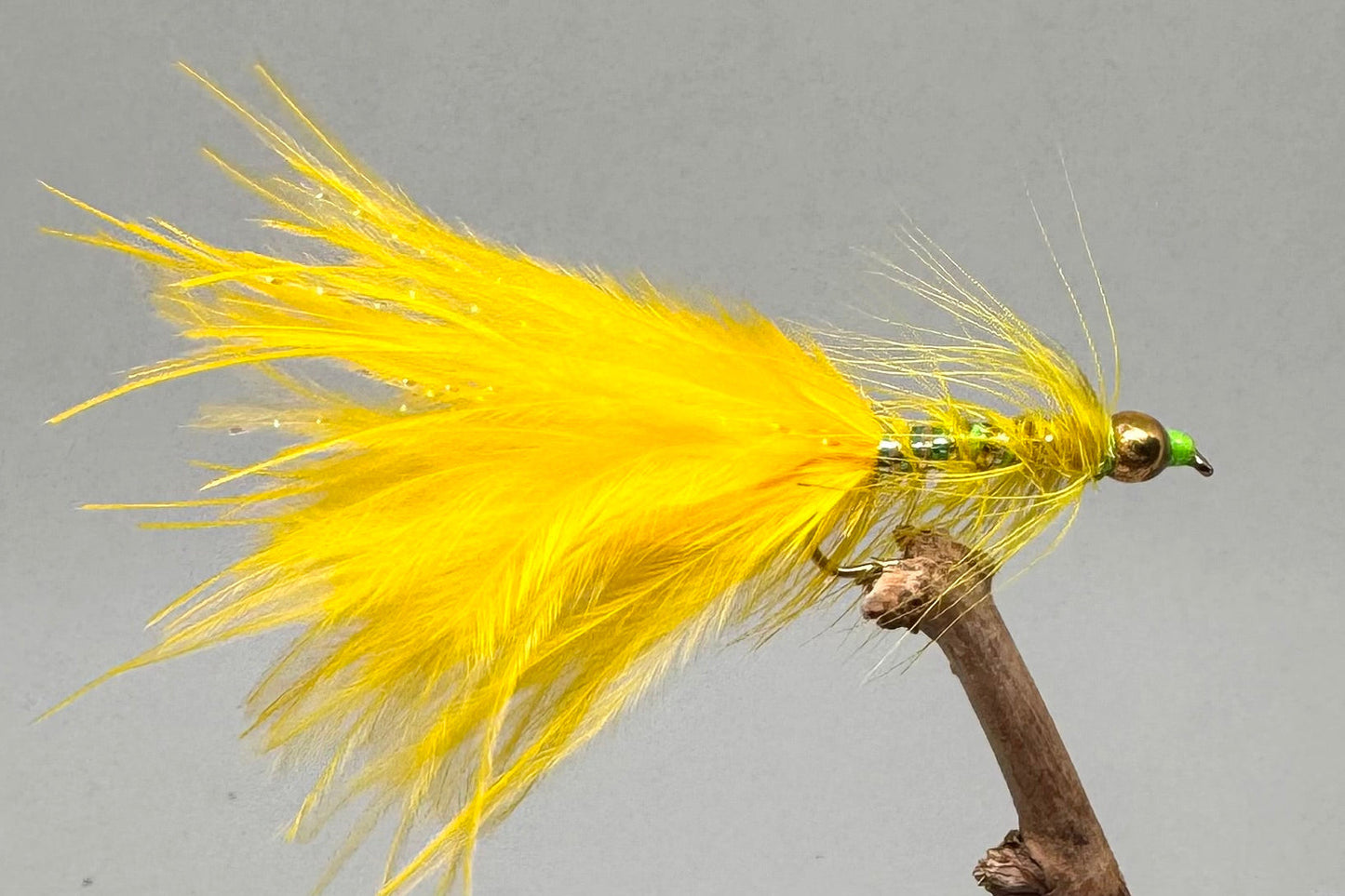  Gold Head Yellow Dancer Yellow Tail X 3 (Barbed & Barbless)
