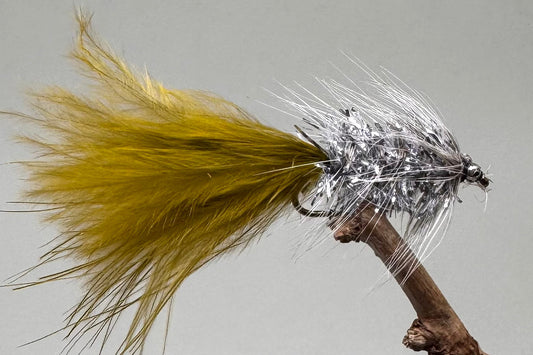  Silver & Olive Humungous X 3 (Barbed Or Barbless)