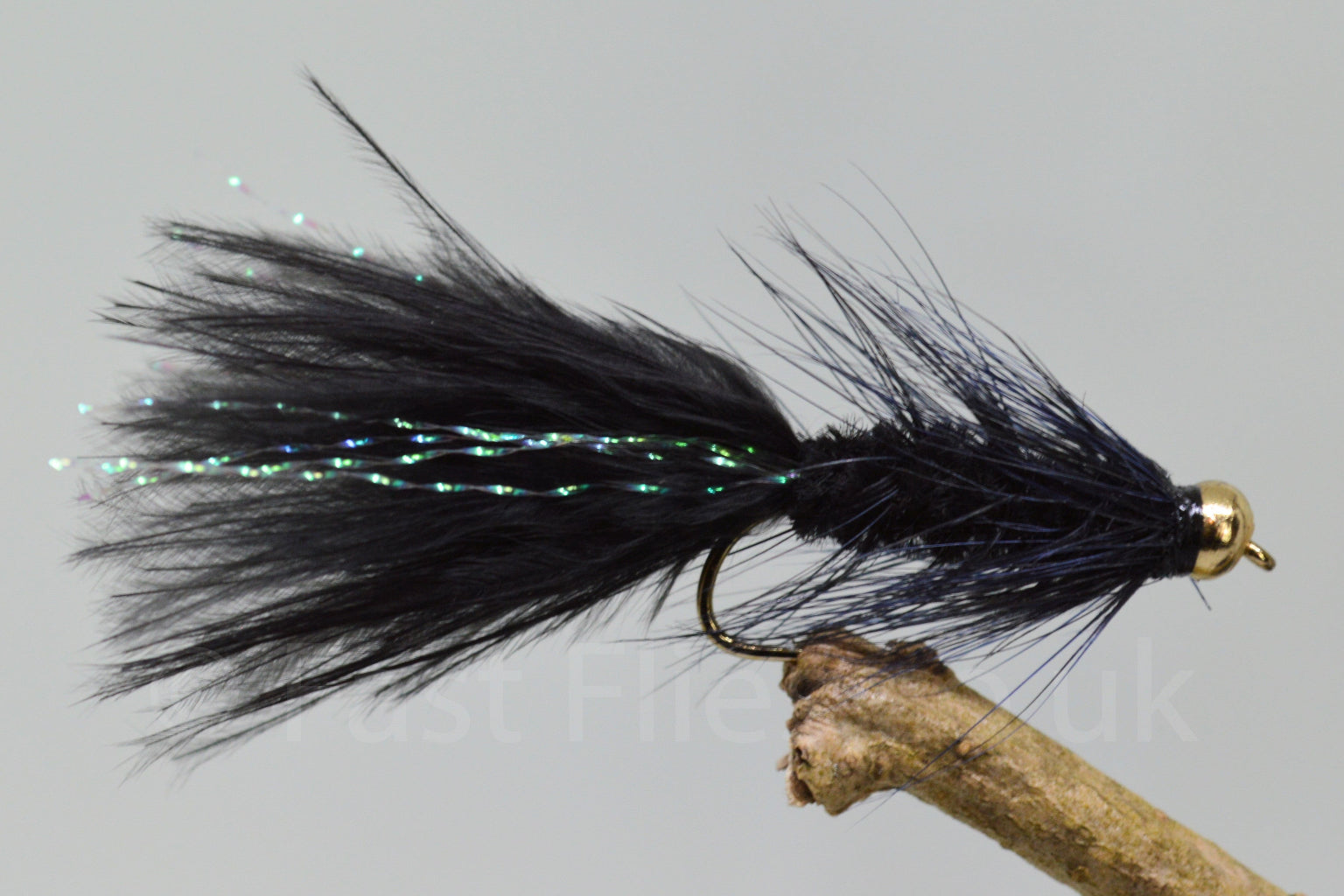  Gold Head Black Woolly Bugger X 3 (Barbed & Barbless)