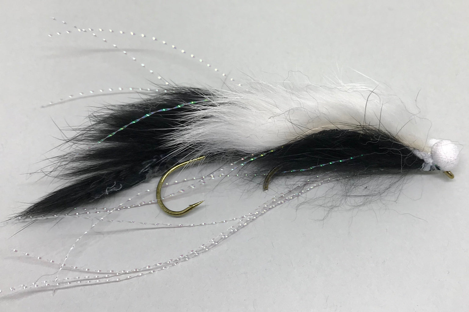  Black & White Boobie Snake X 1 Single Or Double Hook / Long Shank (Barbed)